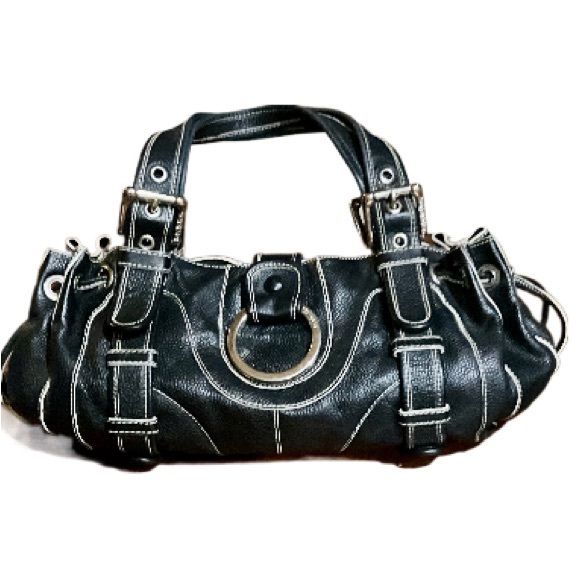 Isabella Fiore Handbags - Isabella Fiore Black Leather Handbag, like new